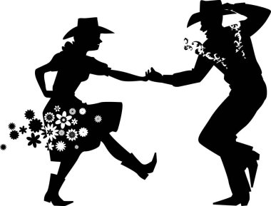 Ahır dansı siluet