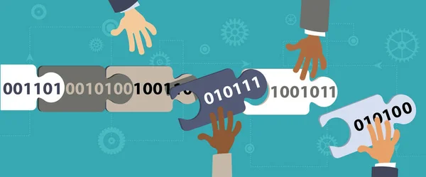 Blockchain konsept illüstrasyon
