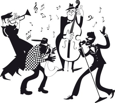 Caz Orkestrası klip-art