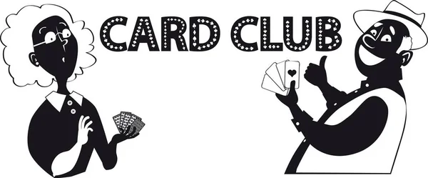 Clip-art Club de cartes — Image vectorielle
