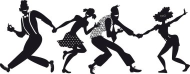 Lindy Hop klip-Art