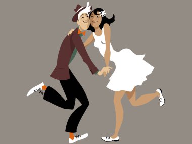 Lindy Hop dansçılar