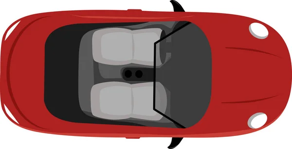 Vista convertible desde arriba — Vector de stock