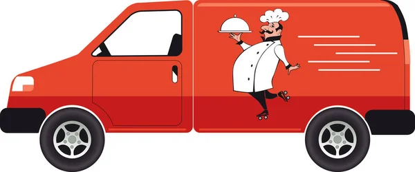 Illustrazione del servizio catering — Vettoriale Stock