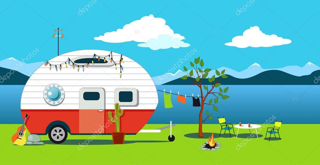 Sea side camping