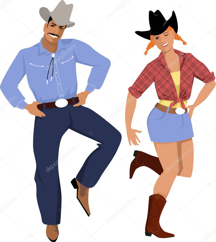 Country western dancers