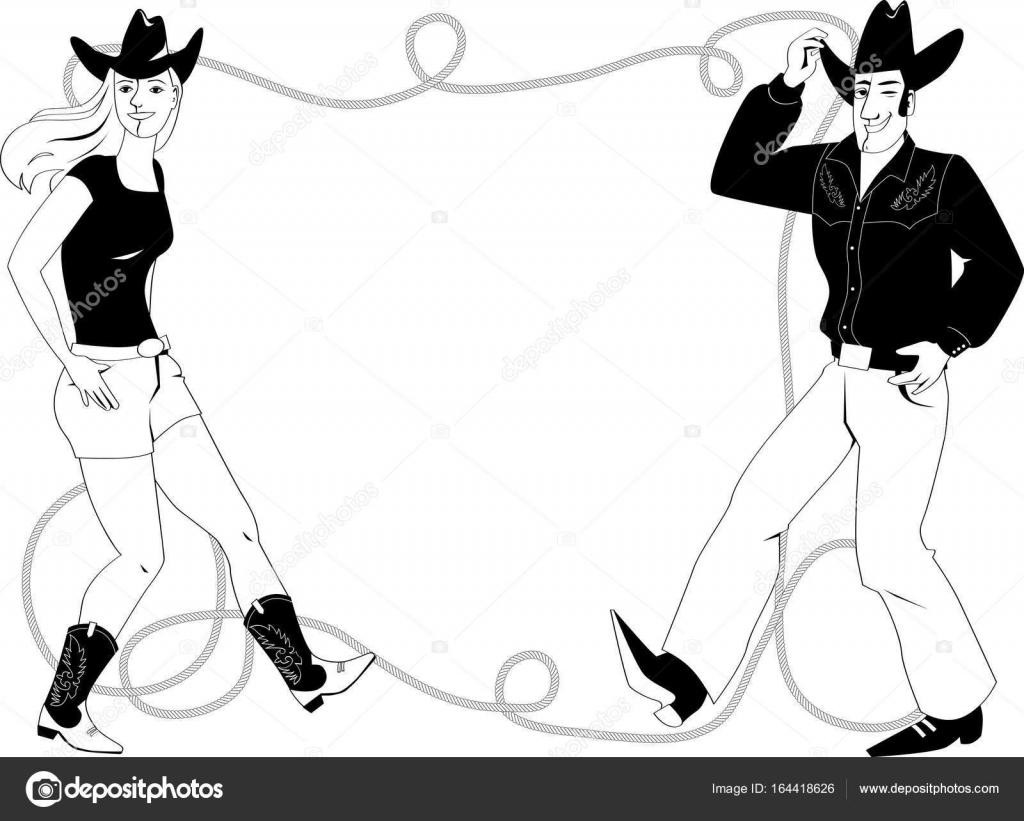 Line dance frame Stock Vector Image by ©Aleutie #164418626