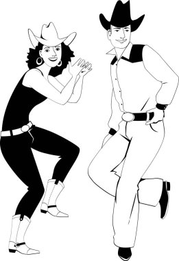 Hat dansçılar klip-art