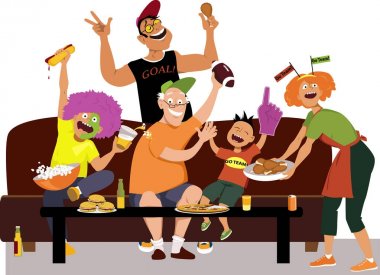 Final maçı izlerken aile