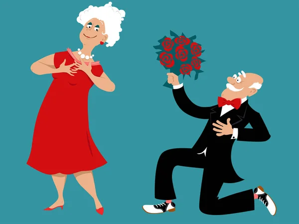 Emeklilik topluluk dating — Stok Vektör