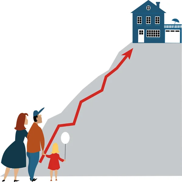 Können Sie sich ein Traumhaus leisten? — Stockvektor