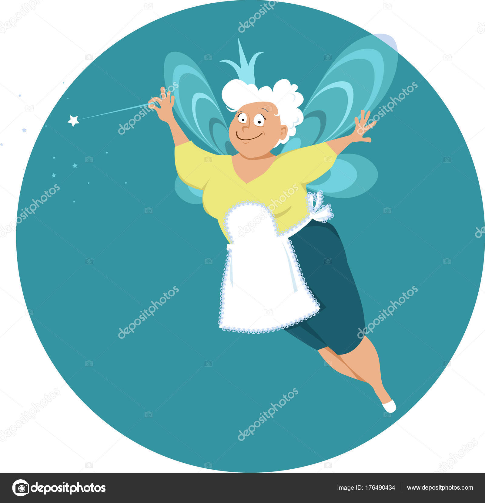 fairy godmother wings and wand