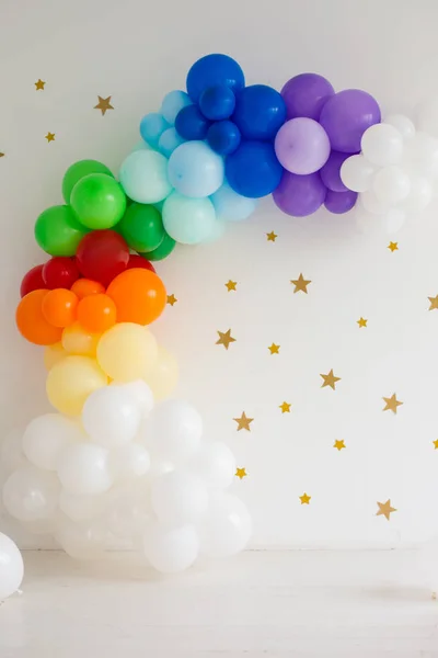 Balloons rainbow colors for party