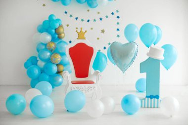 Erkek doğum günü partisi için dekor