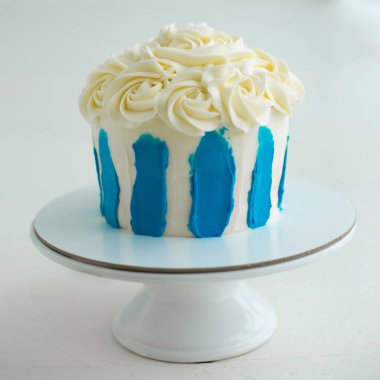 Pasta için mavi pasta.