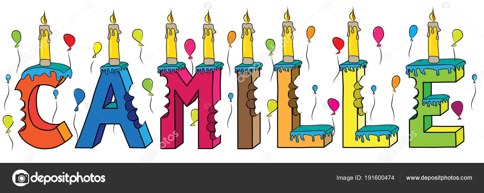 ᐈ Birthday Cake For Artist With Name Stock Vectors Royalty Free Camille Illustrations Download On Depositphotos ᐈ Birthday Cake For Artist With Name Stock Vectors Royalty Free Camille Illustrations Download On Depositphotos