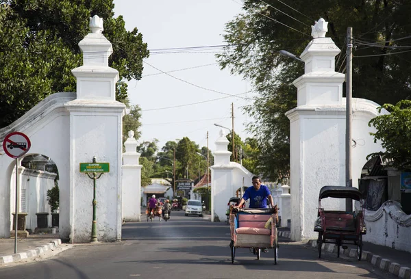 Yogyakarta street scene, Indonesien — Stockfoto