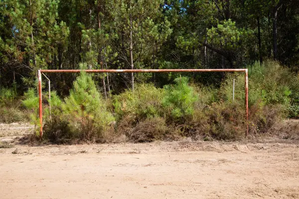 Abandoned soccer field — Stock Photo, Image
