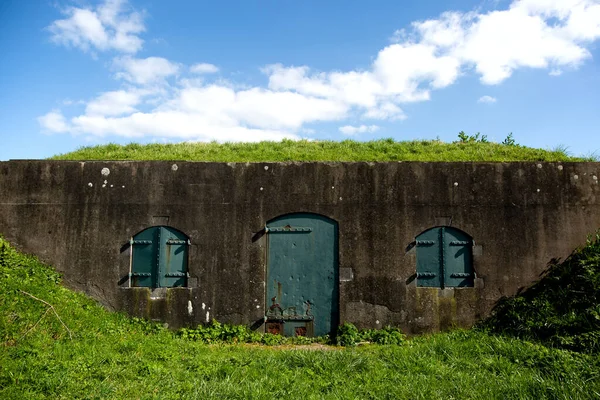 Parte Unui Fort Olandez Lângă Schalkwijk Olanda — Fotografie, imagine de stoc