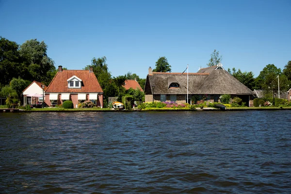 Leeuwarden Netherlands June 2019 Homes Waterfront Netherland — ストック写真