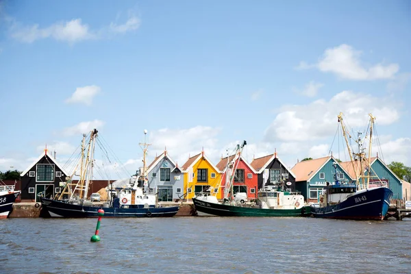Zoutkamp Groninga Países Bajos Julio 2019 Barcos Pesca Amarrados Puerto —  Fotos de Stock
