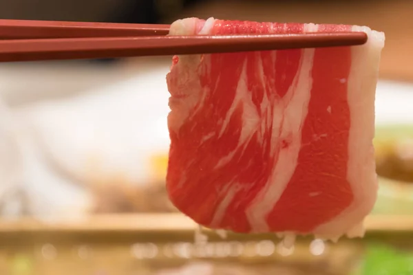 Fresh sliced beef — Stock Photo, Image