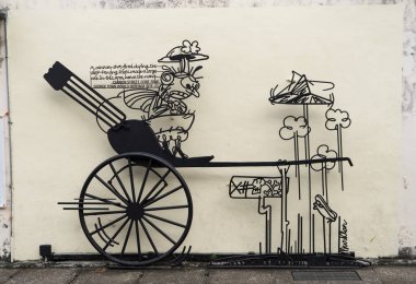 Eski tuğla duvar sokak sanatı