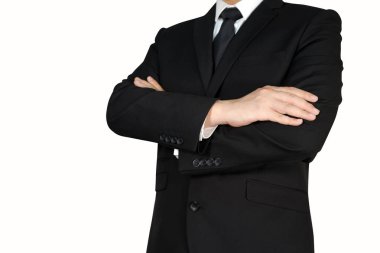 Kollarını geçerken işadamı 