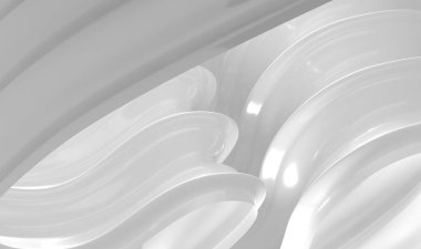 Beyaz dalgalar desen