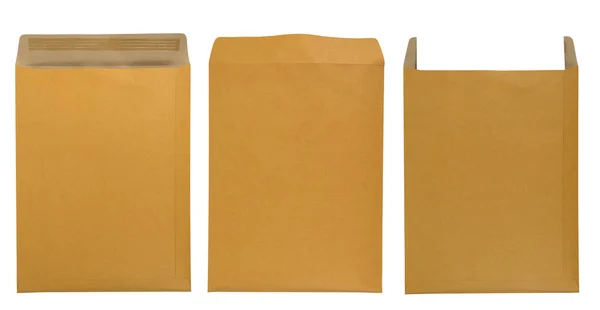 Brown envelope isolated — Stock Photo, Image