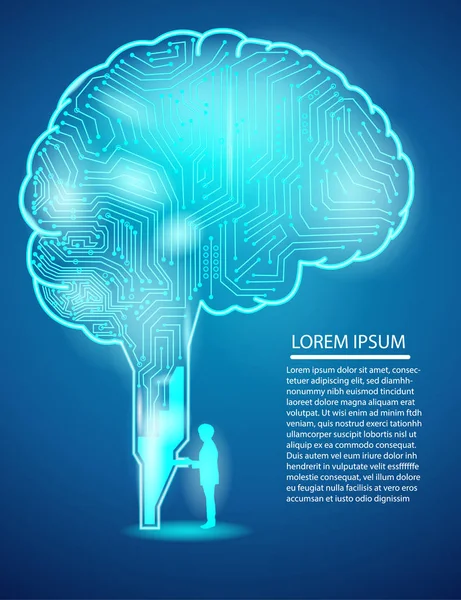 Affaires et technologie numérique — Image vectorielle