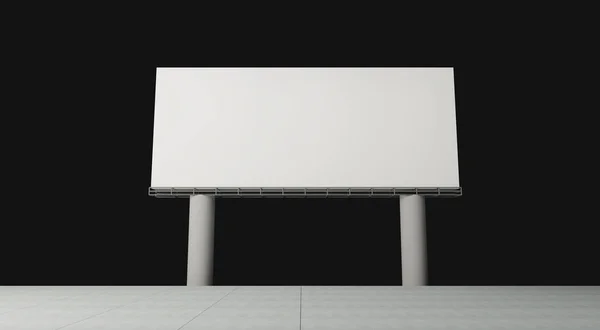 Blank billboard with cilpping path — Stock Photo, Image