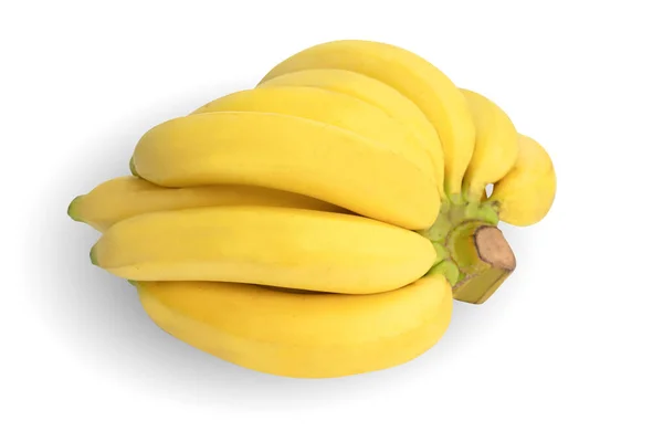 O grămadă de banane izolate pe alb — Fotografie, imagine de stoc