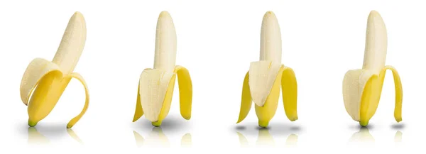 Banane isoliert auf weißem Hintergrund — Stockfoto