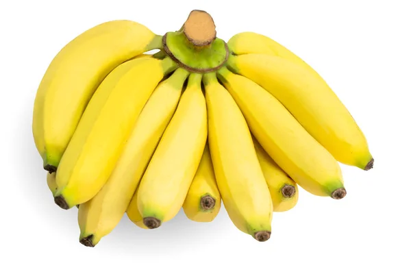 O grămadă de banane izolate pe alb — Fotografie, imagine de stoc
