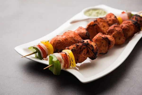 Tandoori Aloo Tikka Patatas Asadas Parrilla —  Fotos de Stock