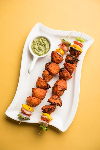 Tandoori Aloo Tikka Patatas Asadas Parrilla —  Fotos de Stock