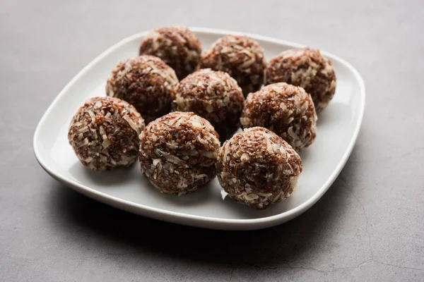 Aliv Laddu Halim Ladoo Tuinkers Zaad Zoete Ballen Een Zeer — Stockfoto