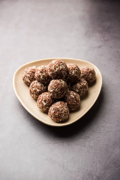 Aliv Laddu Halim Ladoo Tuinkers Zaad Zoete Ballen Een Zeer — Stockfoto