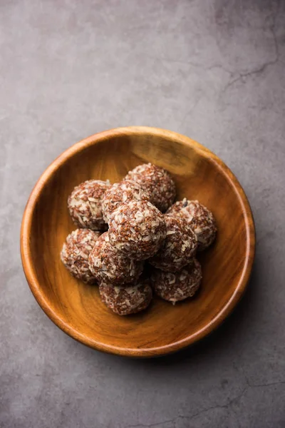 Aliv Laddu Halim Ladoo Tuinkers Zaad Zoete Ballen Een Zeer — Stockfoto