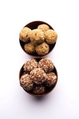 Dink, Gond, Aliv, Halim laddu, Laddoo, Ladu, Ladoo Garden Cress tohumu ve yenilebilir sakız, tatlı yemek