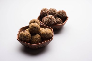 Dink, Gond, Aliv, Halim laddu, Laddoo, Ladu, Ladoo Garden Cress tohumu ve yenilebilir sakız, tatlı yemek