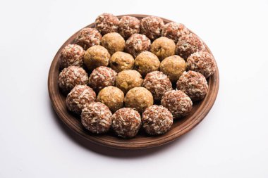Dink, Gond, Aliv, Halim laddu, Laddoo, Ladu, Ladoo Garden Cress tohumu ve yenilebilir sakız, tatlı yemek