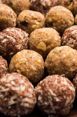 Dink, Gond, Aliv, Halim laddu, Laddoo, Ladu, Ladoo Garden Cress tohumu ve yenilebilir sakız, tatlı yemek