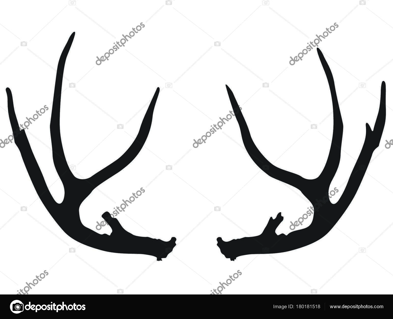 Gevir Svart Hvitvektorhjort stockvektor © JOHNDESIGN7483 #180181518, image size:1600x1300