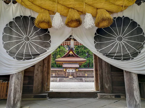 Kumano Hongu Taisha Dos Três Grandes Santuários Kumano Arquitetura Xintoísta — Fotografia de Stock