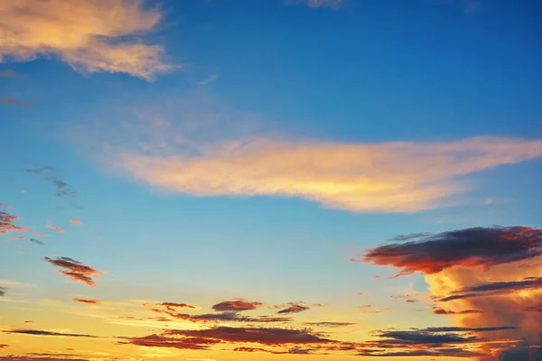 Himmel Med Moln Vid Solnedgången — Stockfoto