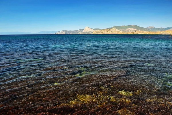 Karadeniz dağı kıyıları, vahşi kayalık plajlar.