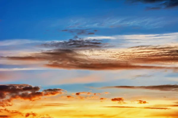 Himmel Med Moln Vid Solnedgången — Stockfoto