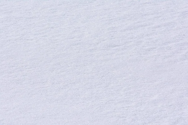 天然背景 晶莹的雪与平等的表面 — 图库照片